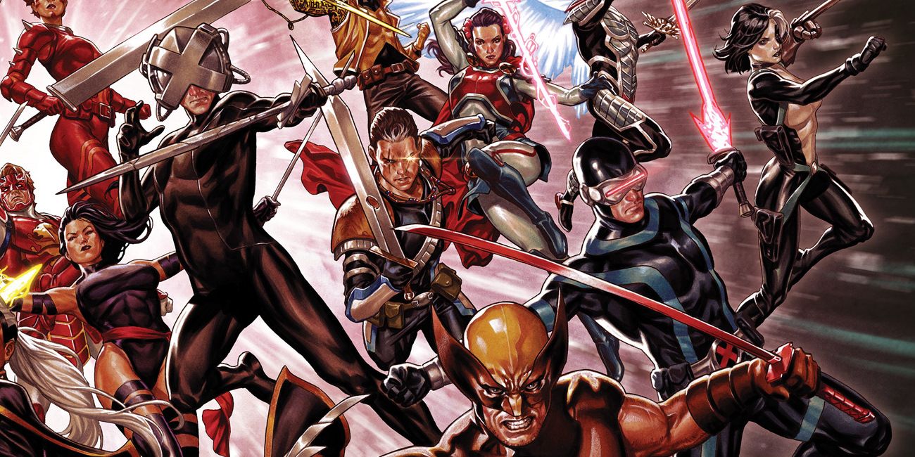 X-Men Swords Comic Art
