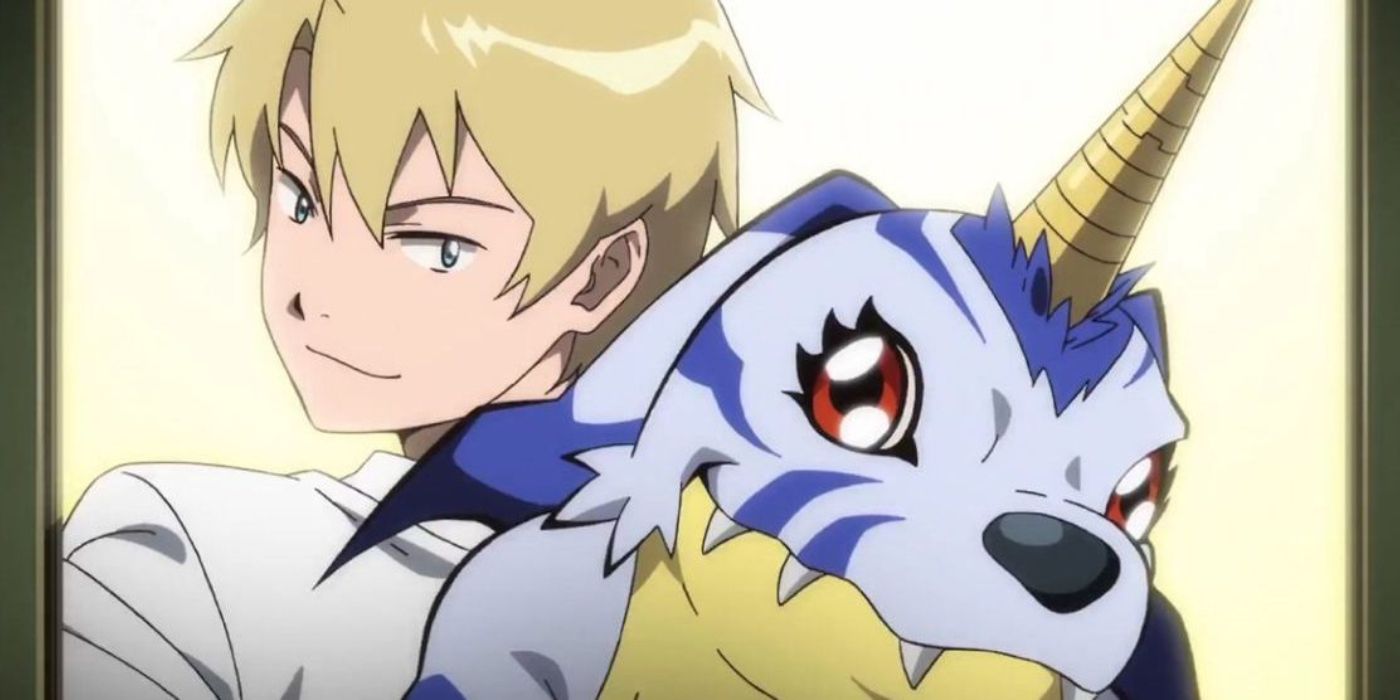 Yamato and Gabumon as seen in Digimon Adventure tri