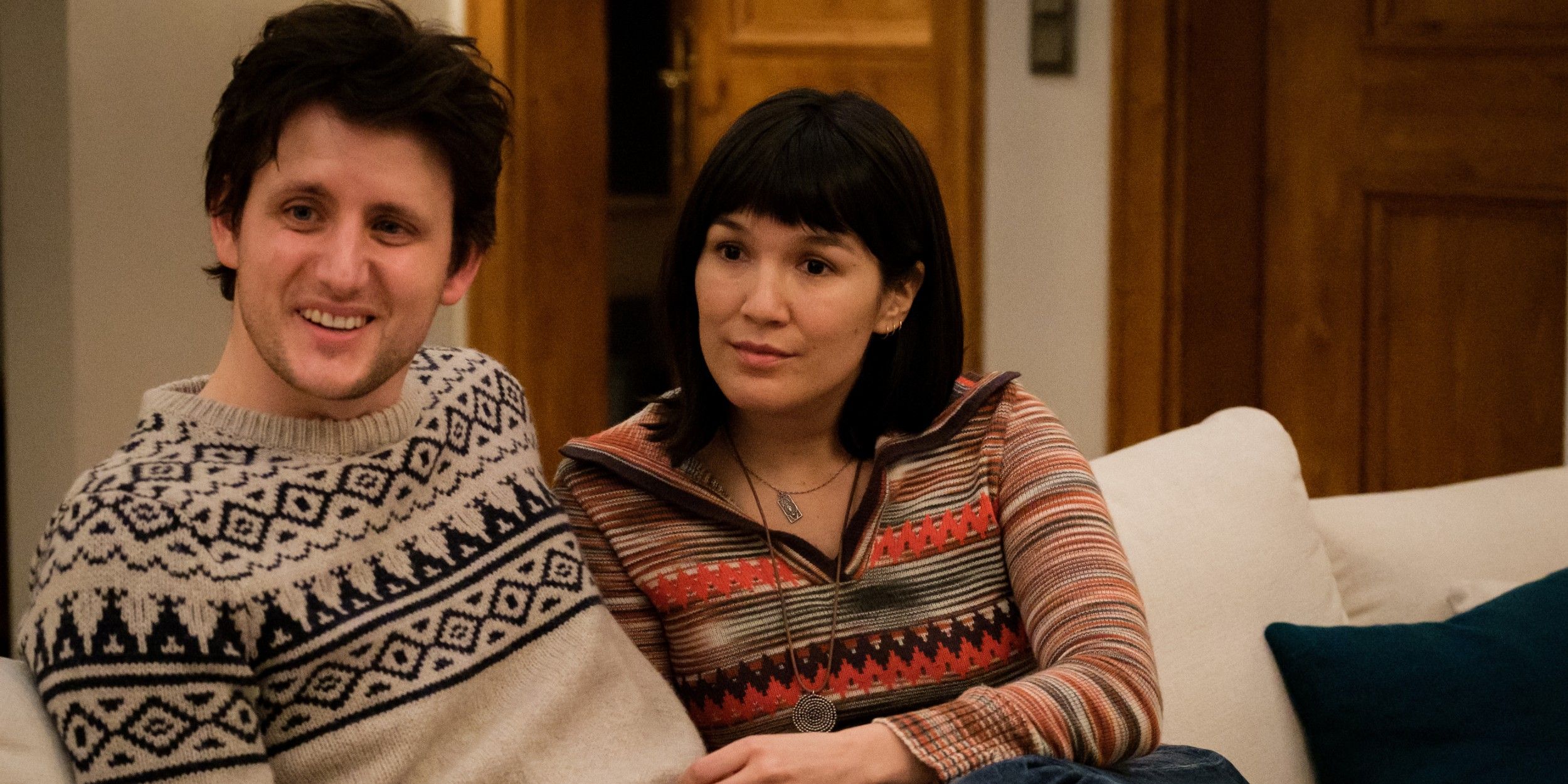 Zach Woods and Zoe Chao in Downhill