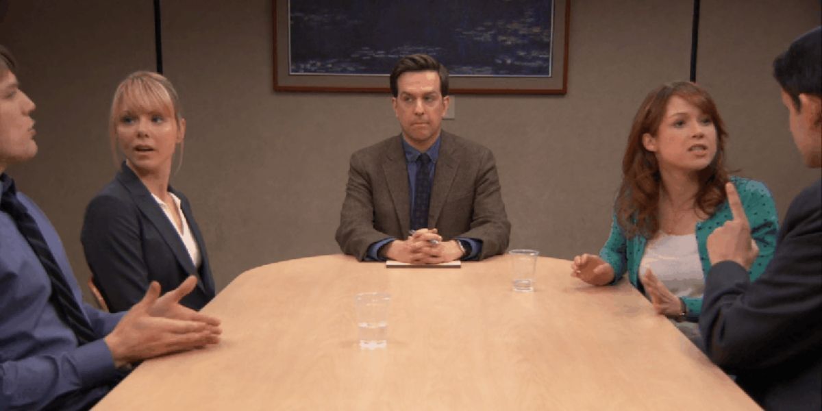Ed Helms as Andy Bernard in The Office &quot;Moving On&quot; episode