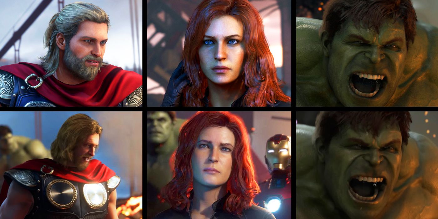 Marvel's Avengers Game Character Comparisons