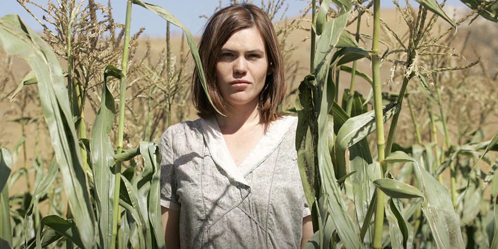 A woman standing in a corn field in HBO's Carnivale