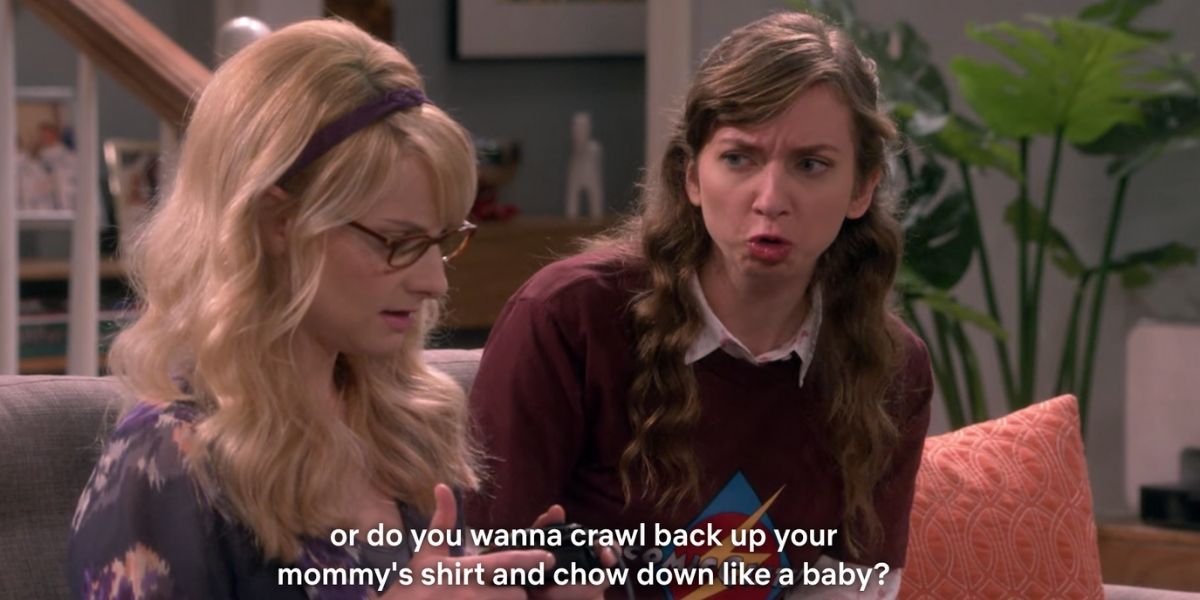 denise being snarky to bernadette - the big bang theory