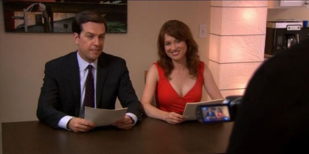 Erin and Andy in The Office