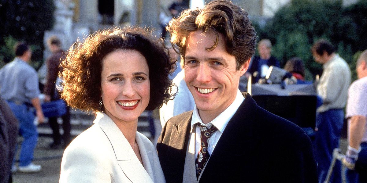 Hugh Grant and Andie MacDowell in Four Weddings and a Funeral