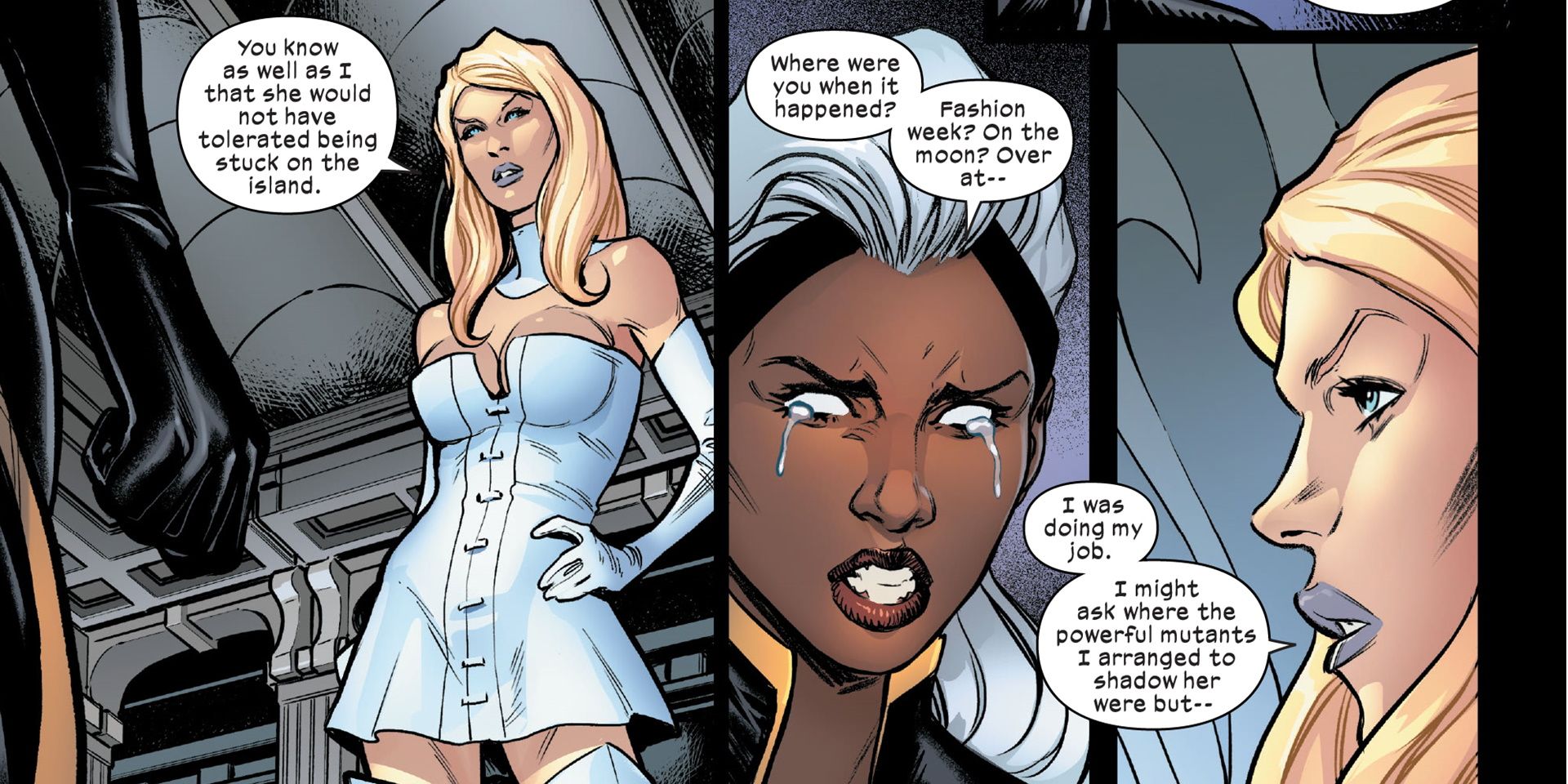 marauders storm emma frost argument