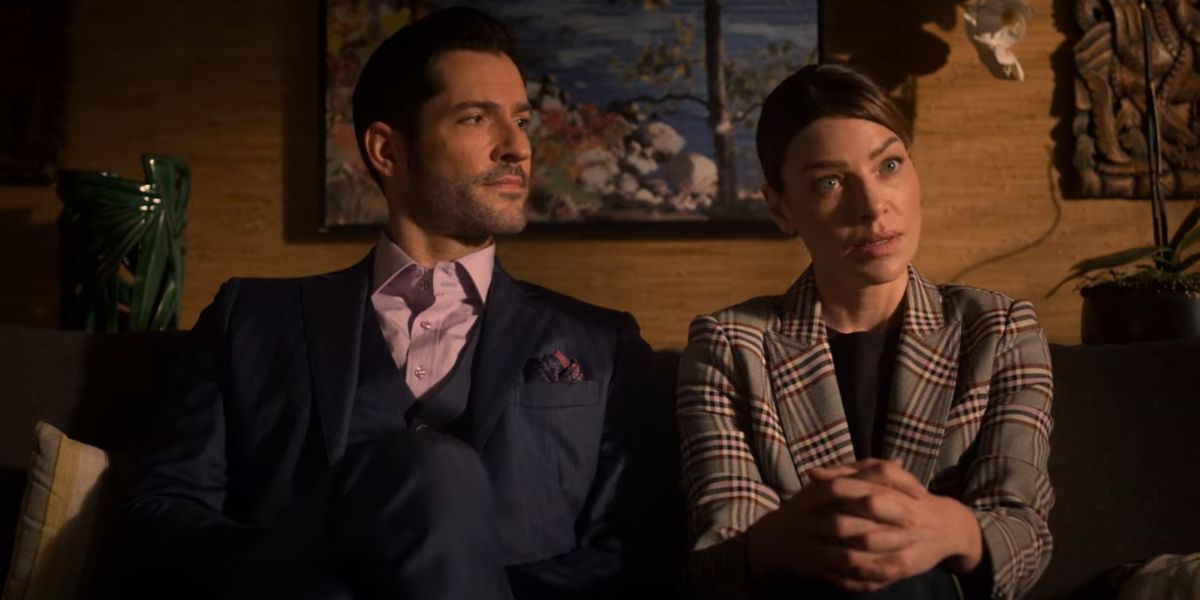 Lucifer and Chloe with Doctor Martin in &quot;Our Mojo&quot; in season 5 of Lucifer