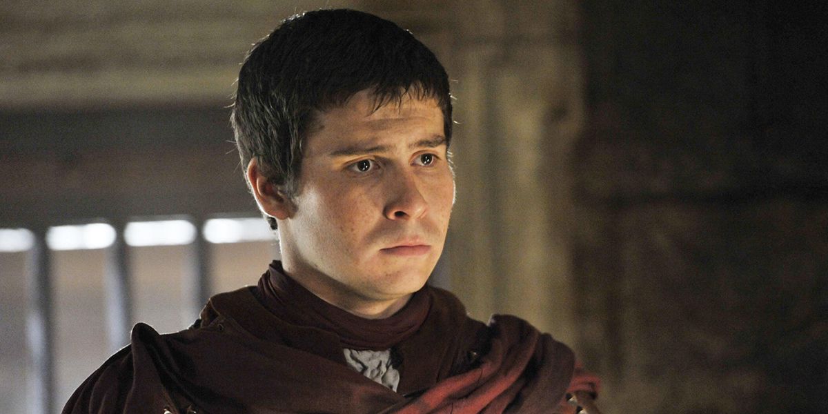 Podrick Payne in Tyrion's cell in season 4 of Game of Thrones