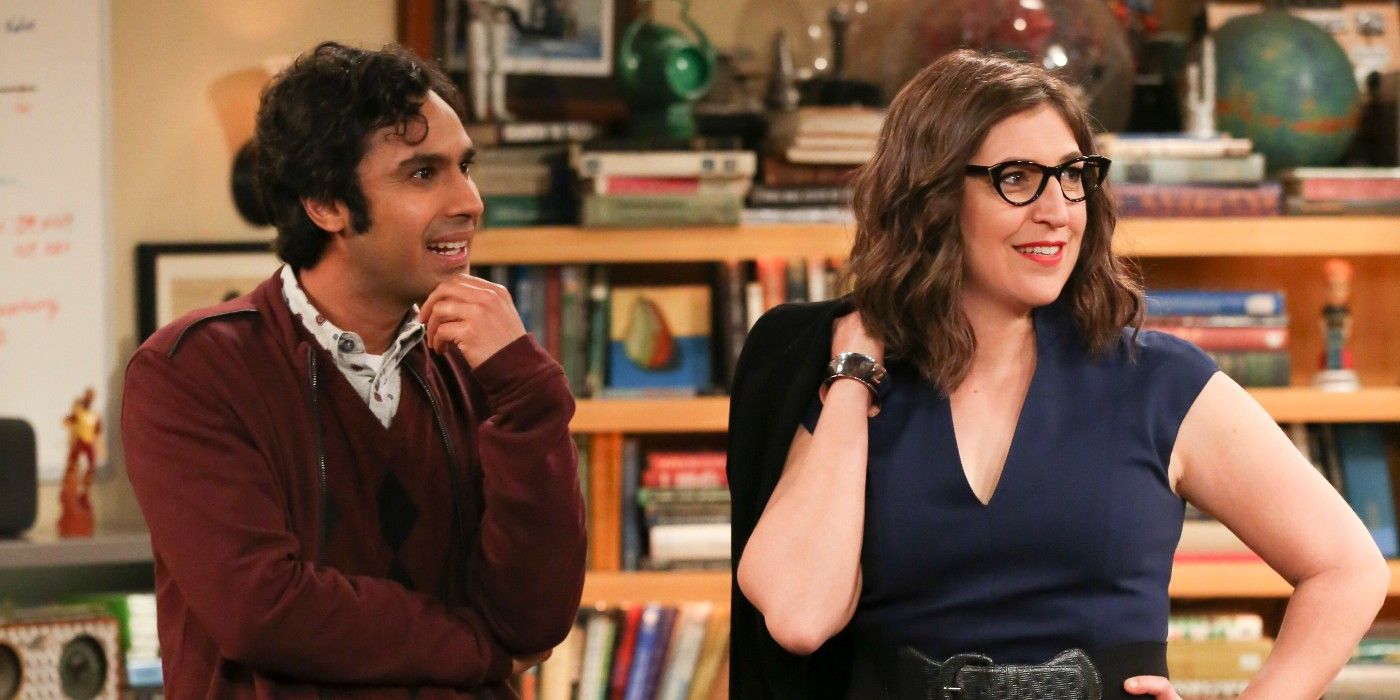 Raj shows off Amy's new look on TBBT