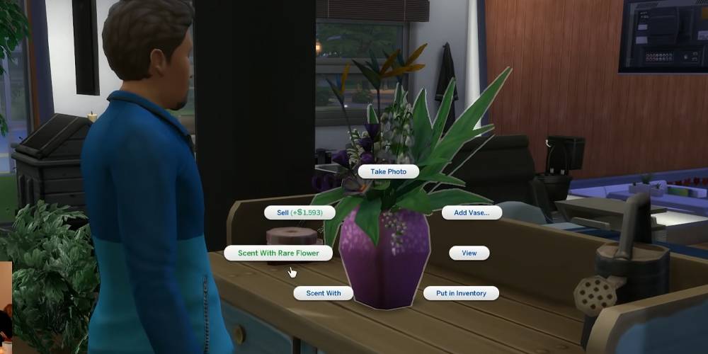 Morte pelo cheiro em The Sims 4.