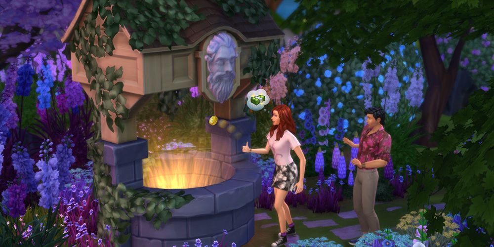 The Sims 4 wishing well via sim citizens