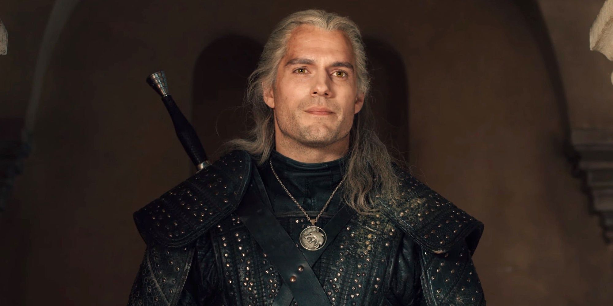 Geralt looking to the distance in The Witcher.