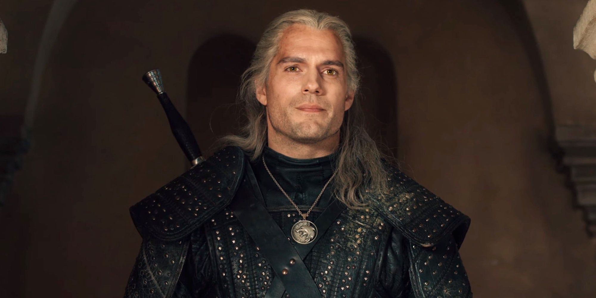 Geralt olhando para longe em The Witcher.