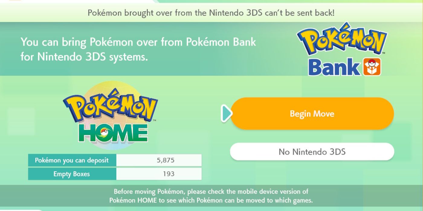 Pokemon Home Pokebank