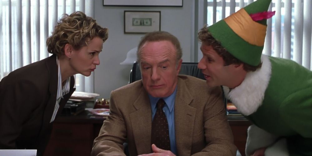 Will Ferrell, James Caan, and Amy Sedaris in Elf