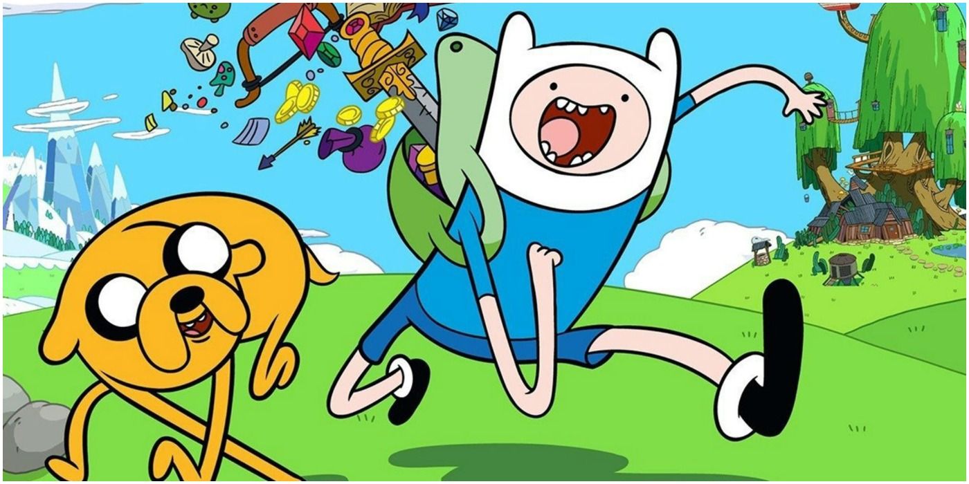 Jake and Finn in Adventure Time art