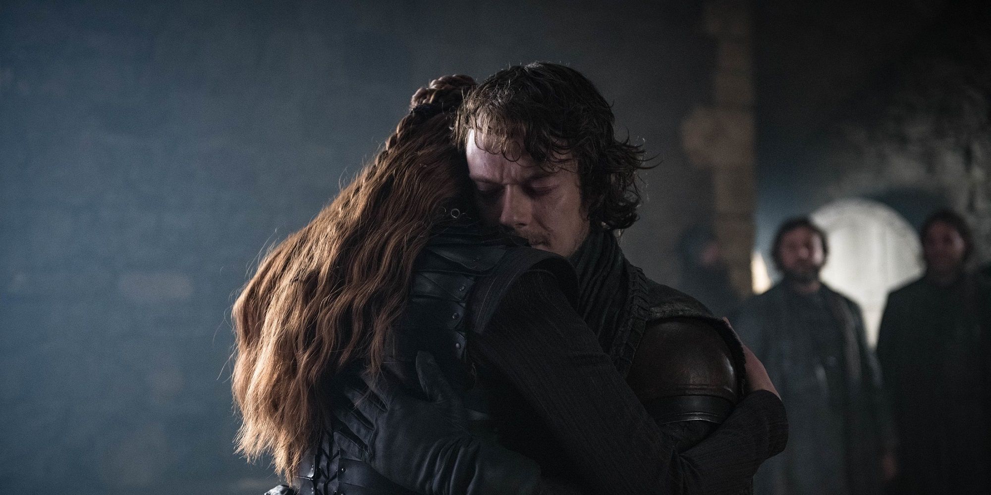 Theon and Sansa hugging