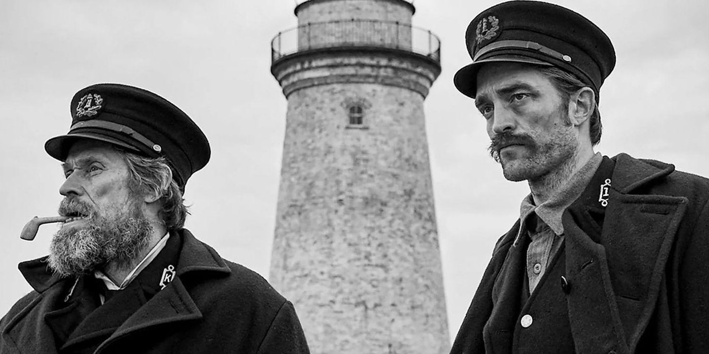 Willem Dafoe and Robert Pattinson in The Lighthouse 
