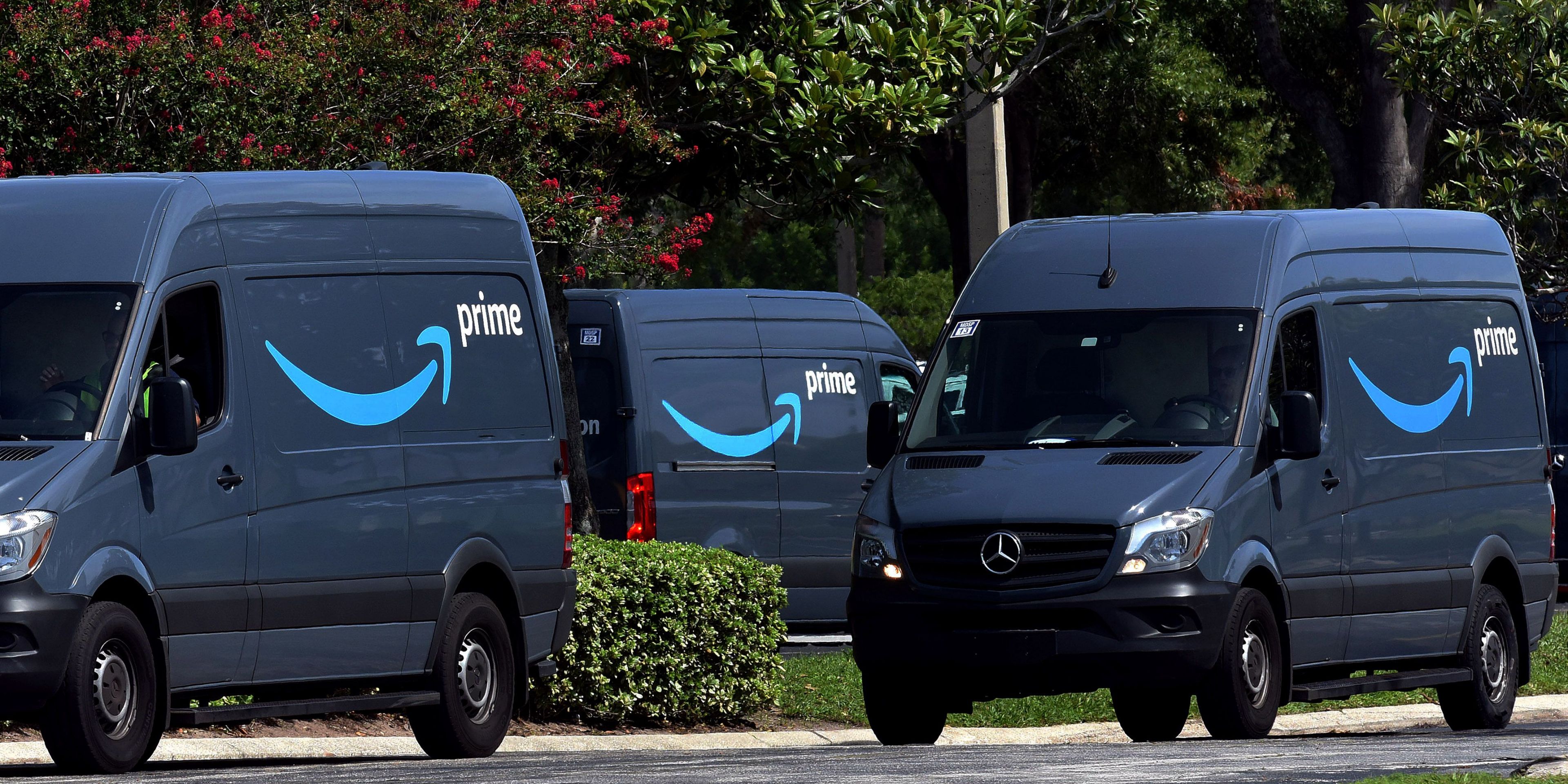 Amazon Prime Delivery Vans