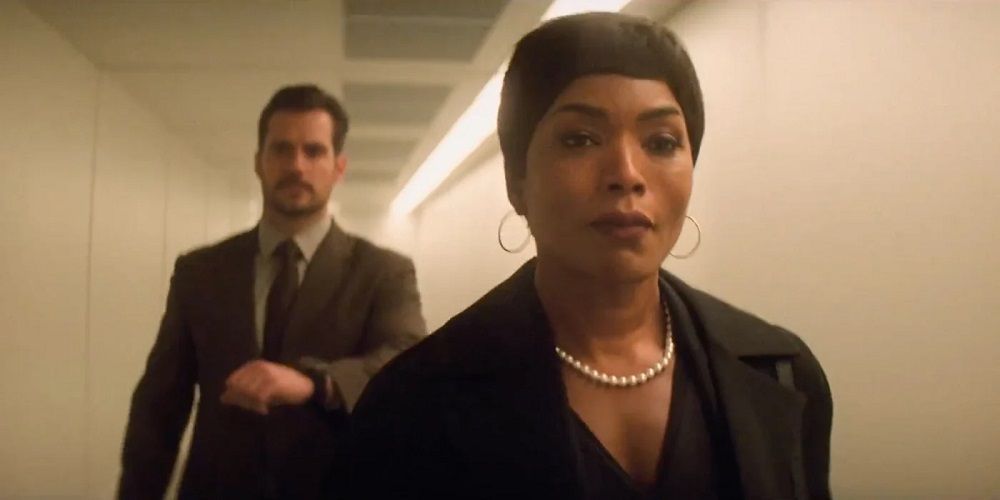 CIA boss Erica Sloan briefs Walker in Mission Impossible Fallout