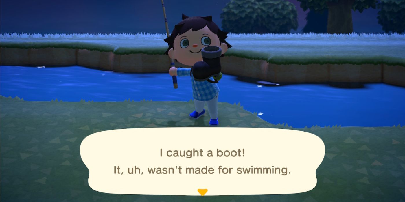 Animal Crossing New Horizons: How to Craft Boots from Fishing