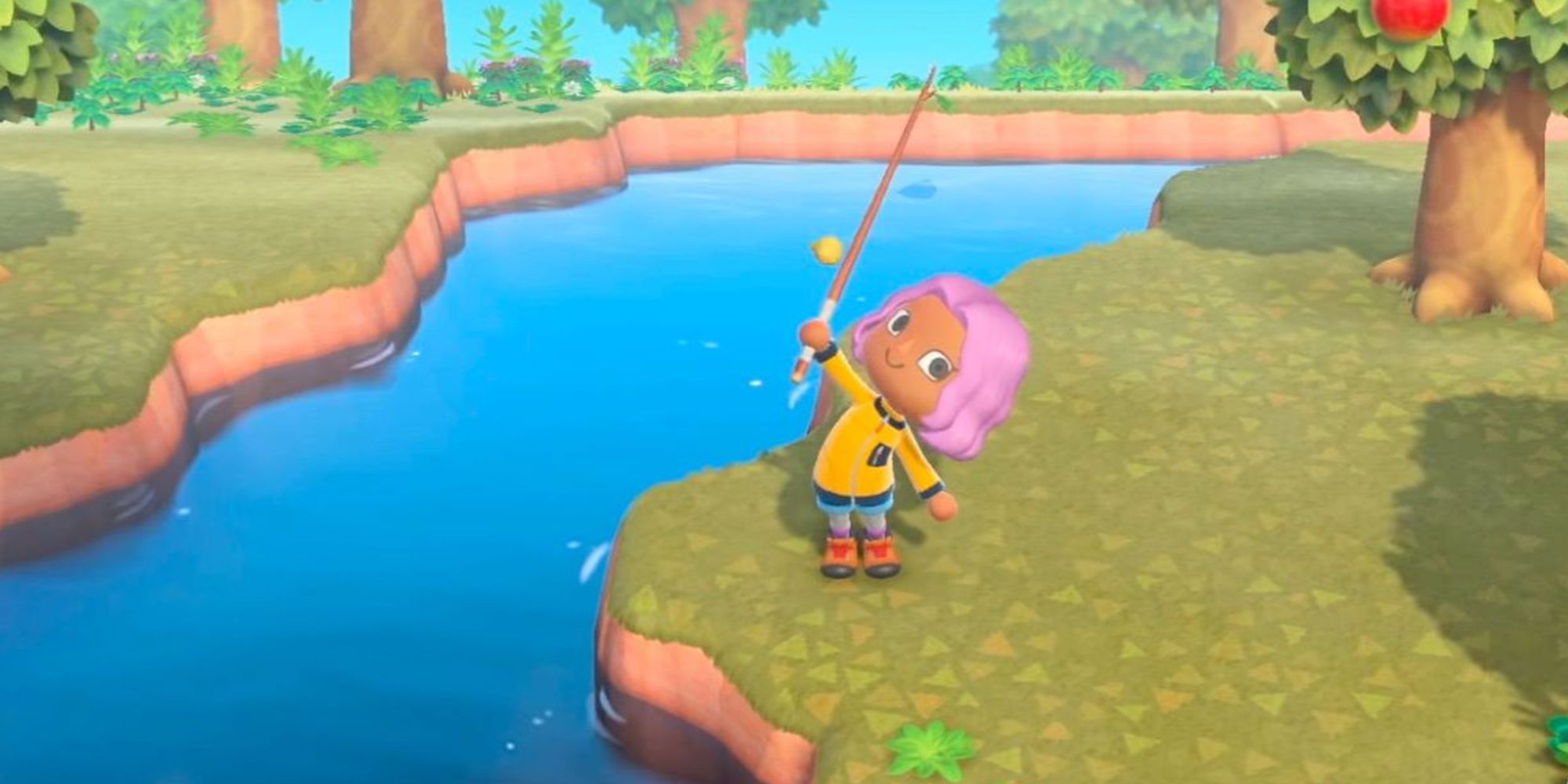 Animal Crossing New Horizons Fishing Stance