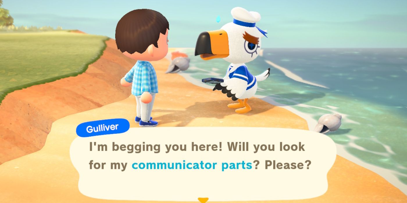 Animal Crossing New Horizons Gulliver needs help