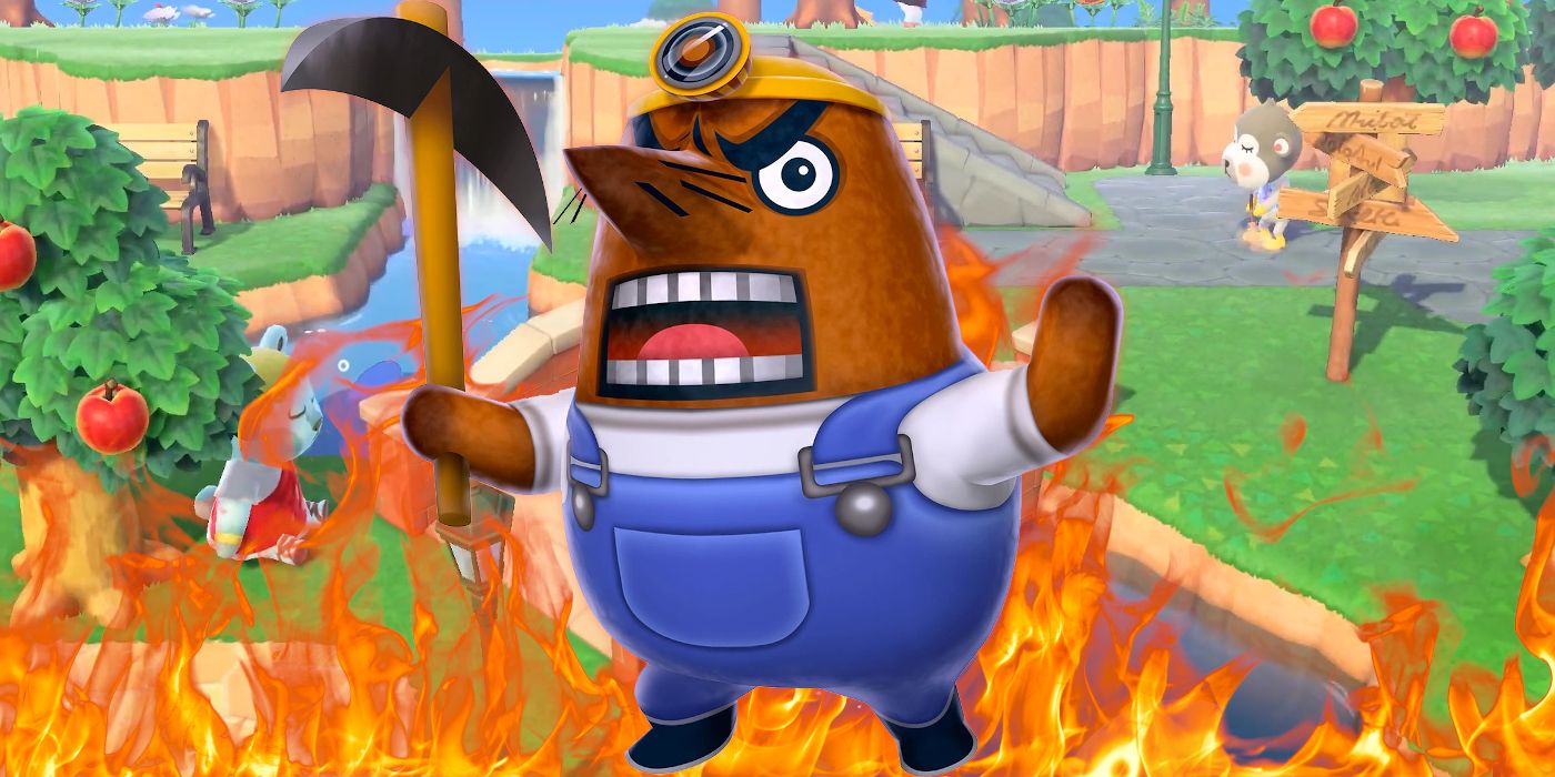 Animal Crossing New Horizons Resetti Angry
