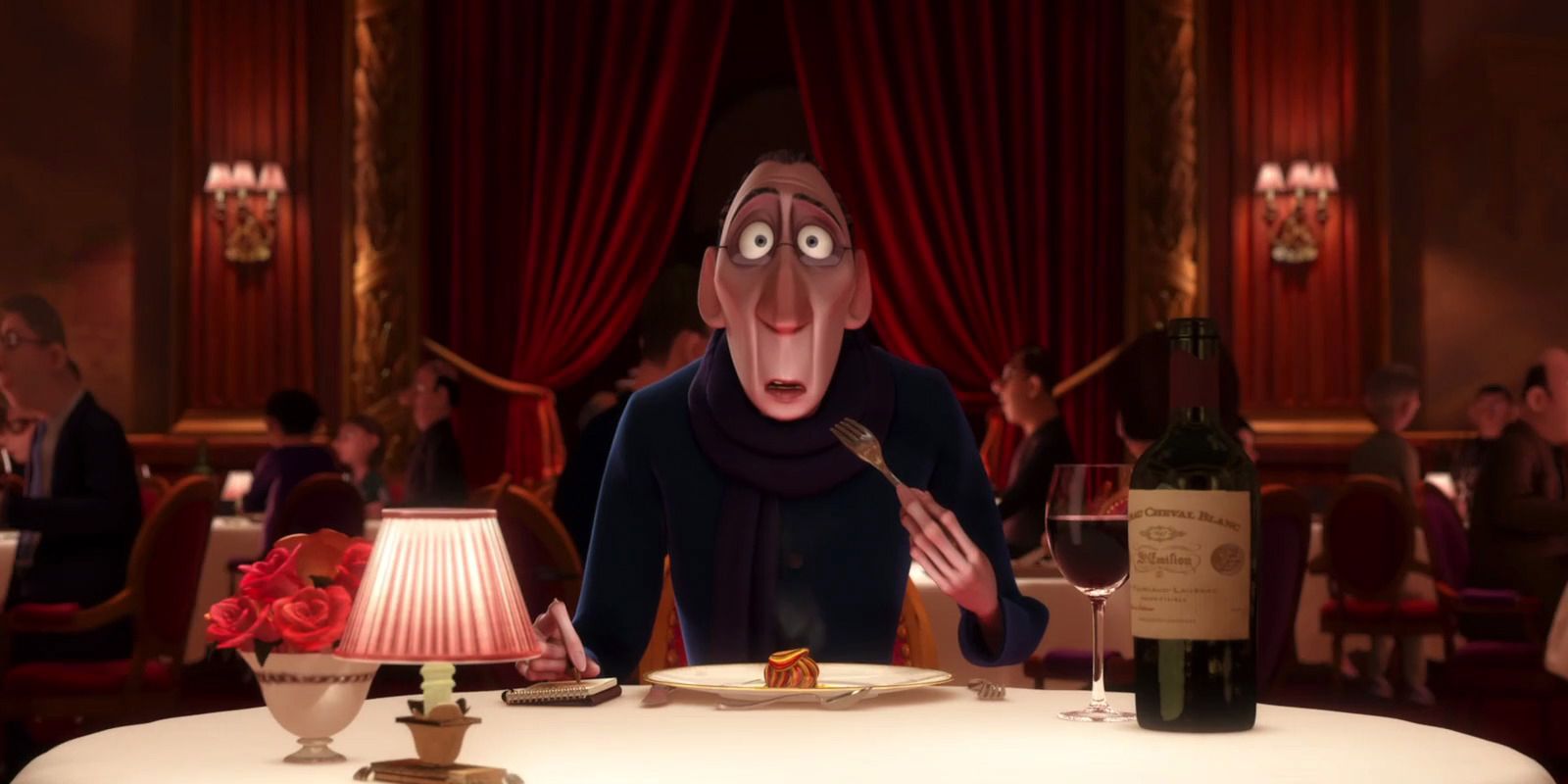 Anton Ego eats the ratatouille and remembers his childhood