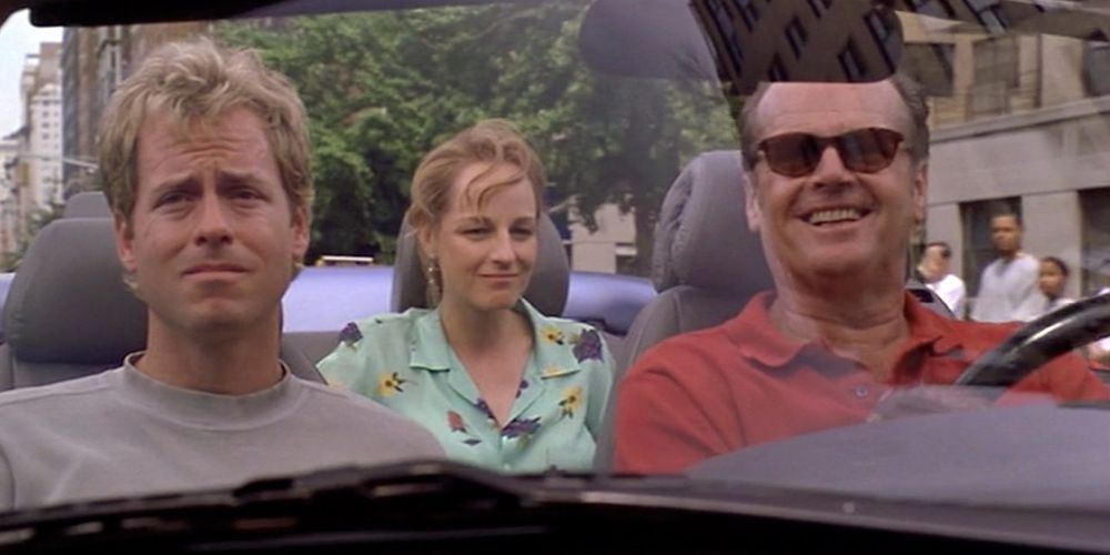 Jack Nicholson, Greg Kinnear, and Holly Hunter in As Good As It Gets