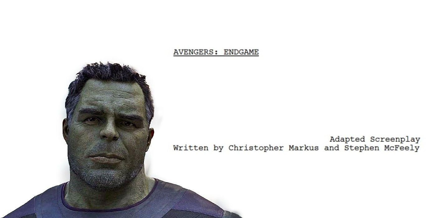 Avengers Endgame Script Reveals Smart Hulk Is a Science Celebrity