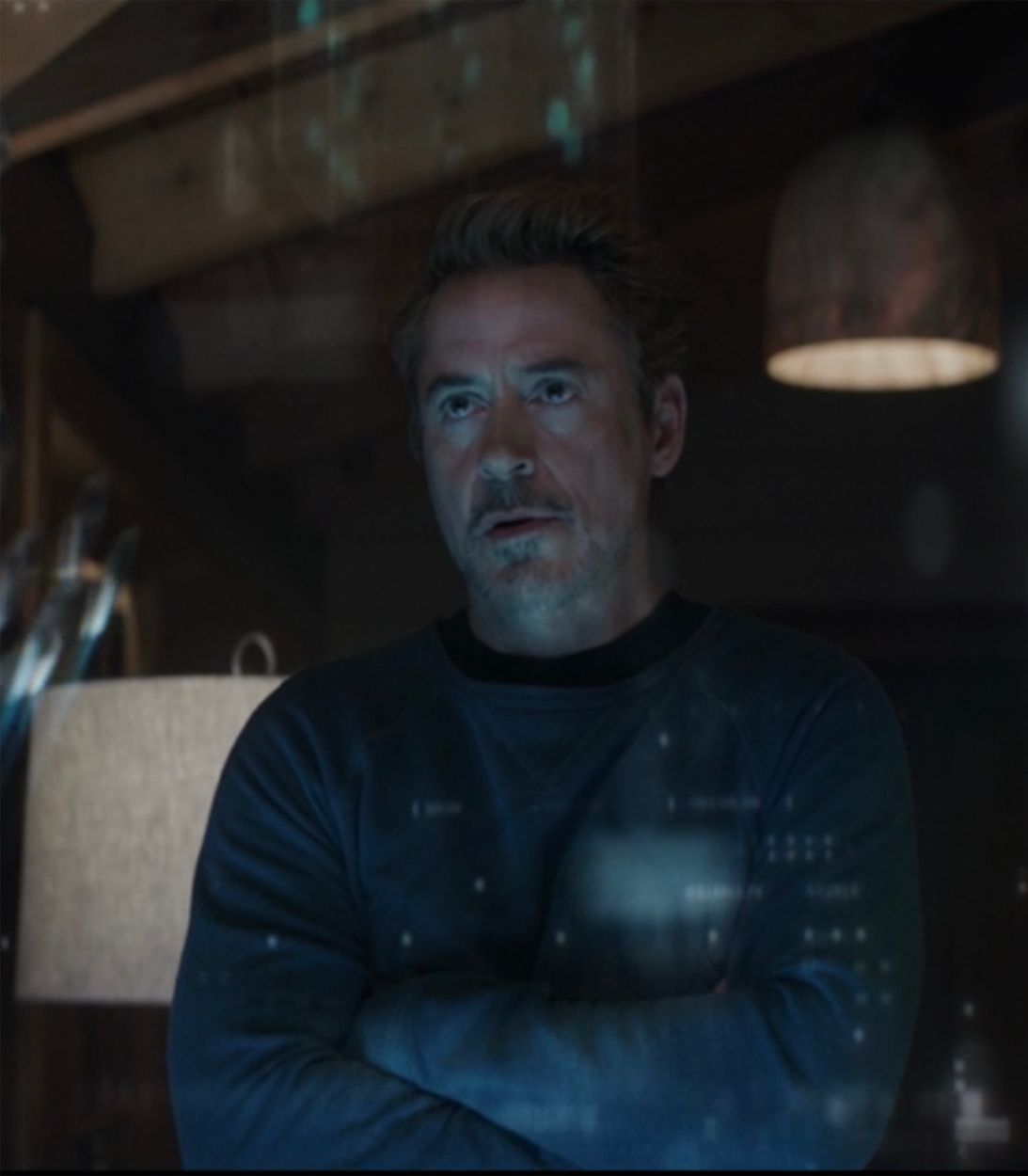 Avengers Endgame Tony Stark Working on Time Travel Vertical