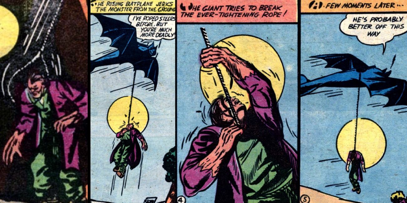 Batman Hangs Man in First Comic