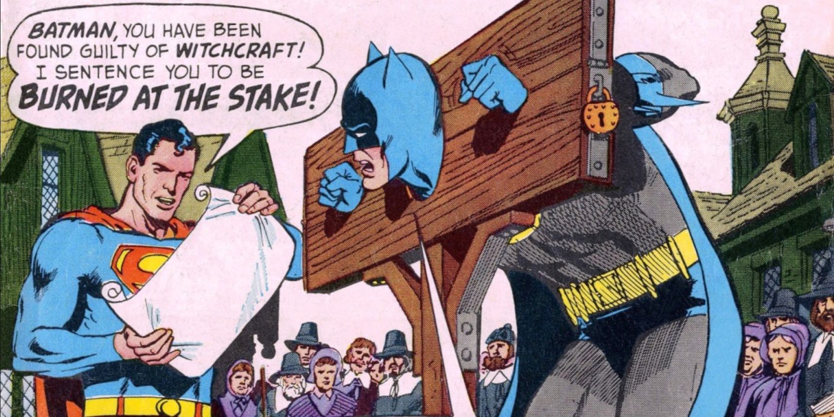 The Time Superman Tried To Burn Batman as a Witch
