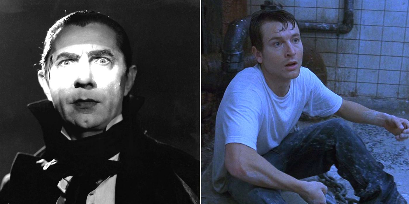 Bela Lugosi as Dracula and Leigh Whannell in Saw