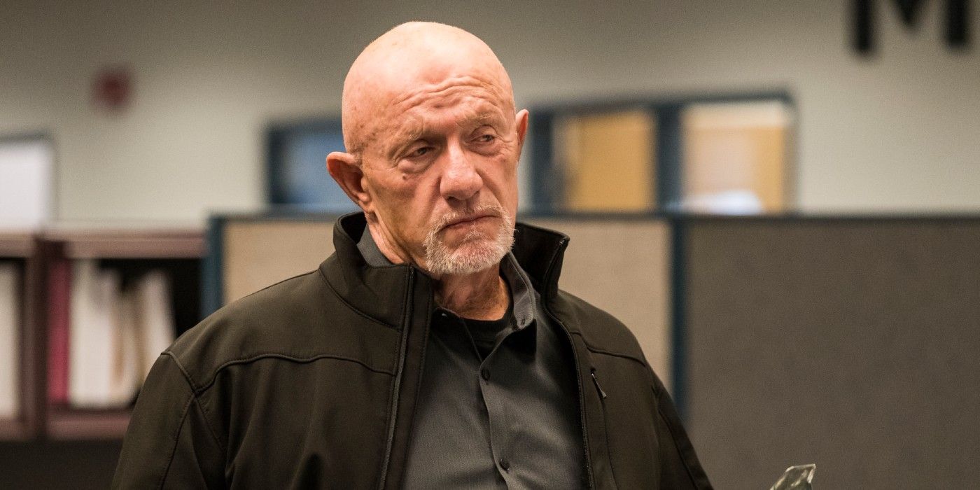 Mike Ehrmantraut in Better Call Saul looking annoyed.