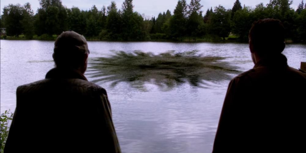 Leviathan in water in Supernatural