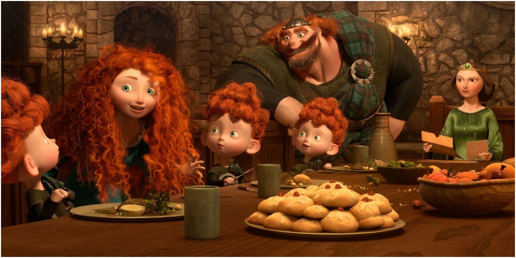 Merida and her family in Brave. 
