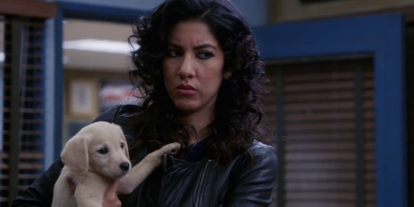 Brooklyn Nine-Nine Rosa Diaz and Arlo the Puppy