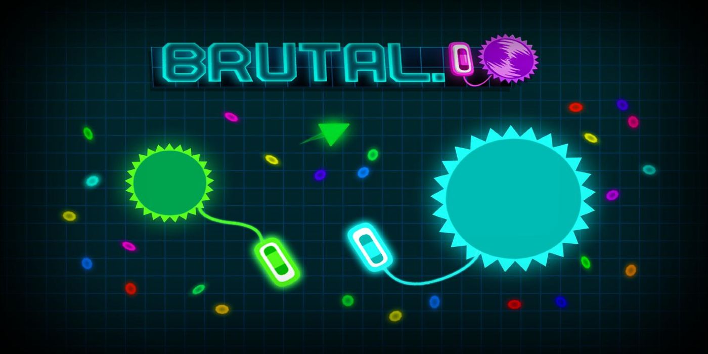 The title screen for the browser game Brutal.io.