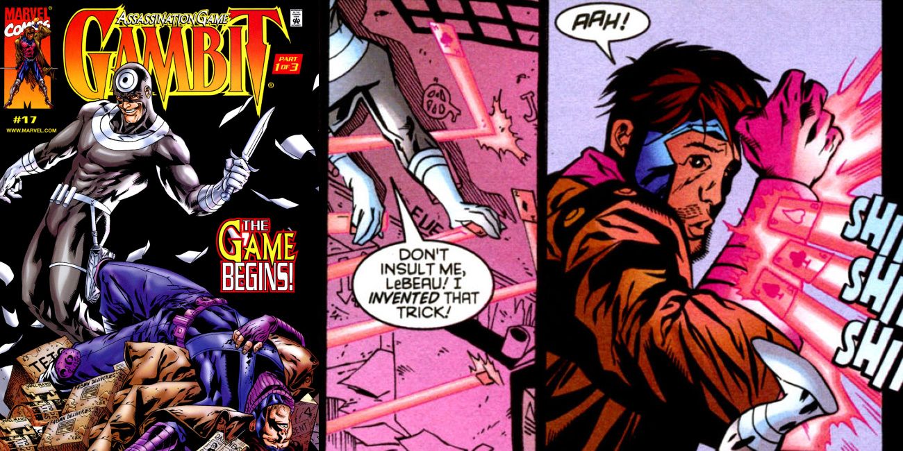 Bullseye vs Gambit Marvel Comic Fight