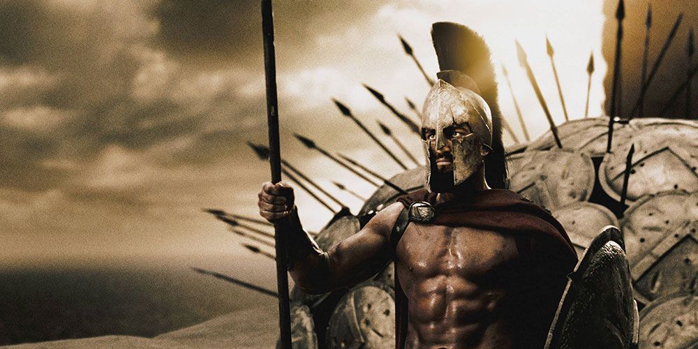 Leonidas leads an army in 300