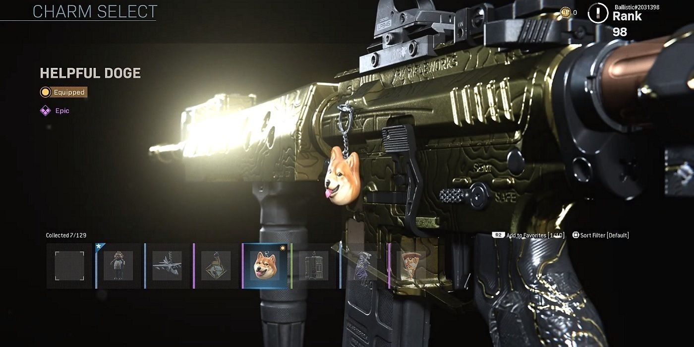 Call of Duty Modern Warfare Doge Charm Gun
