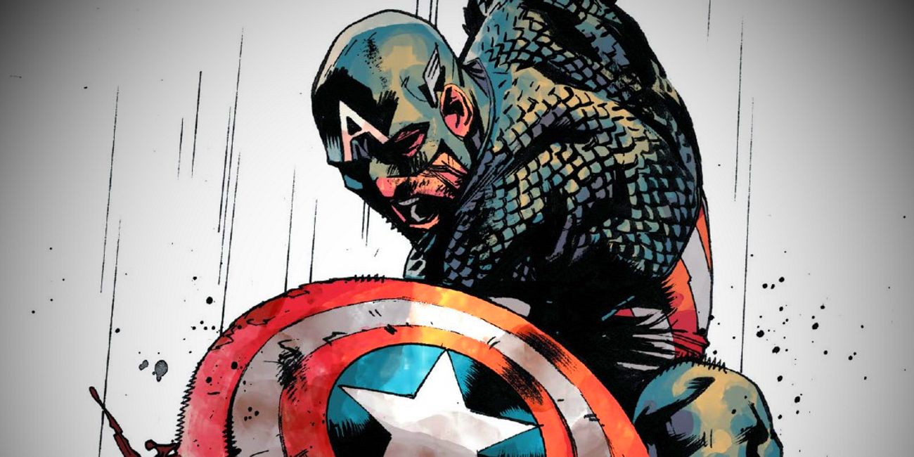 Captain America Killing With Shield Art