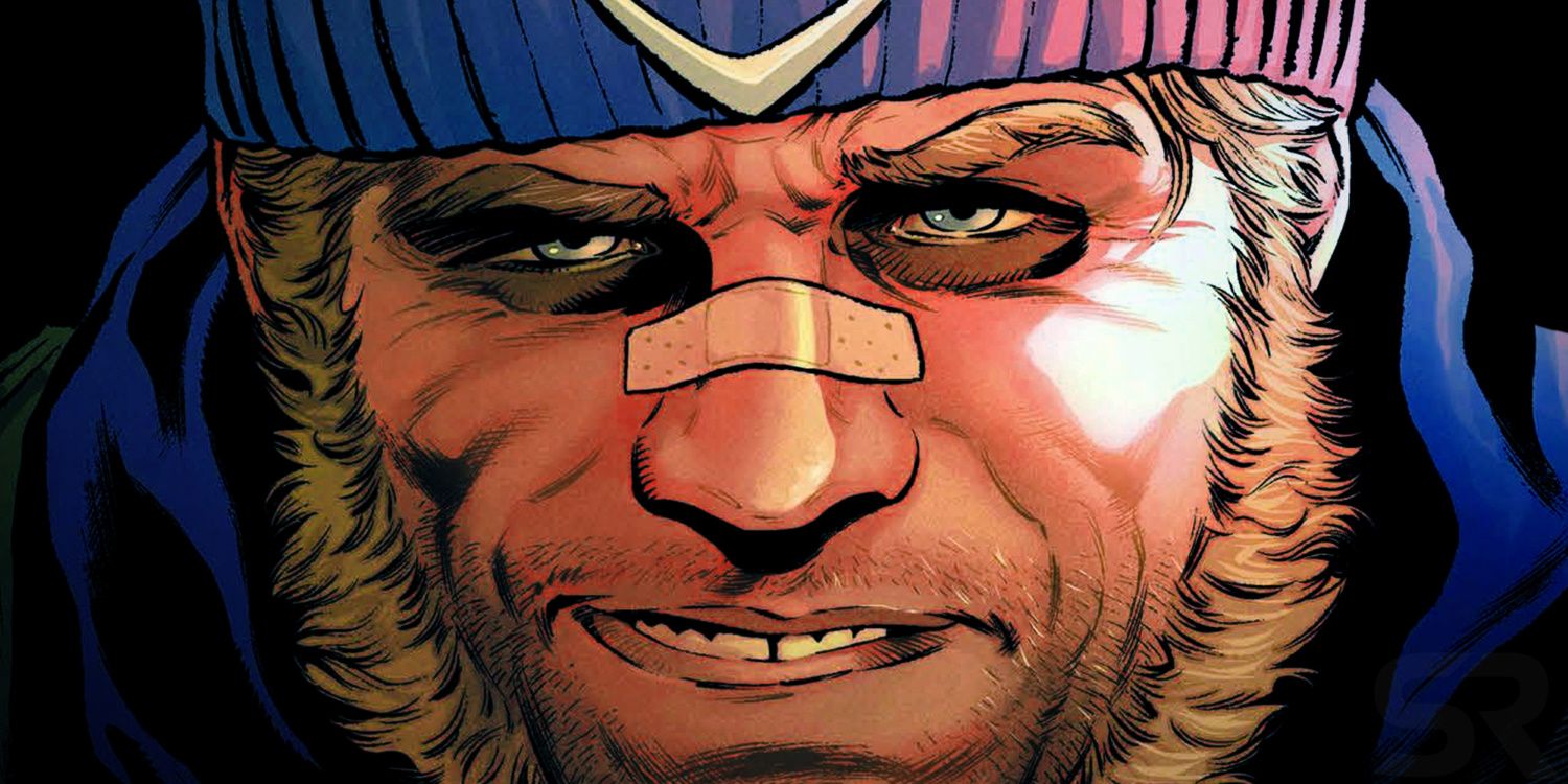 Captain Boomerang smiles in a panel from DC Comics.