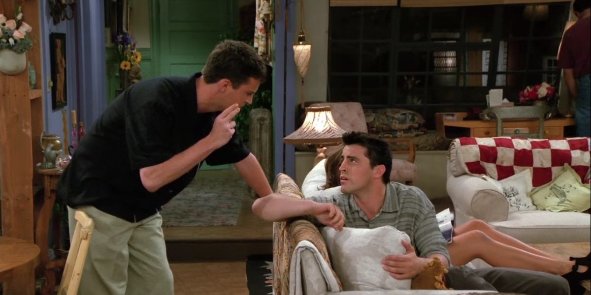 Chandler tells Joey to stop the q-tip when there's resistance in Friends