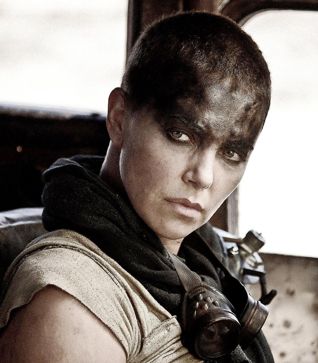 Charlize Theron as Furiosa in Mad Max Fury Road Vertical