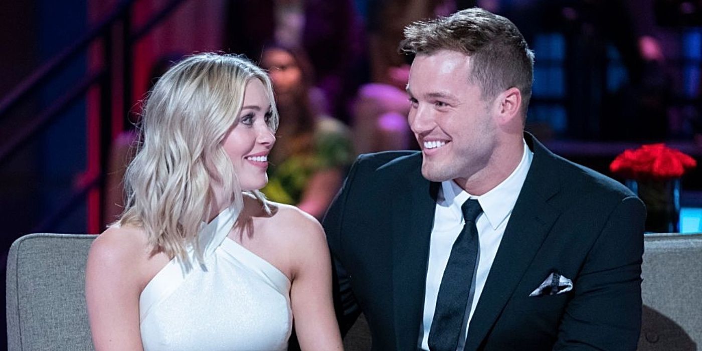 Cassie Randolf and Colton Underwood in The Bachelor reunion