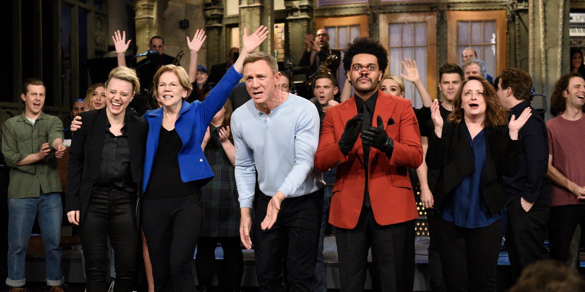 Daniel Craig and the cast of Saturday Night Live