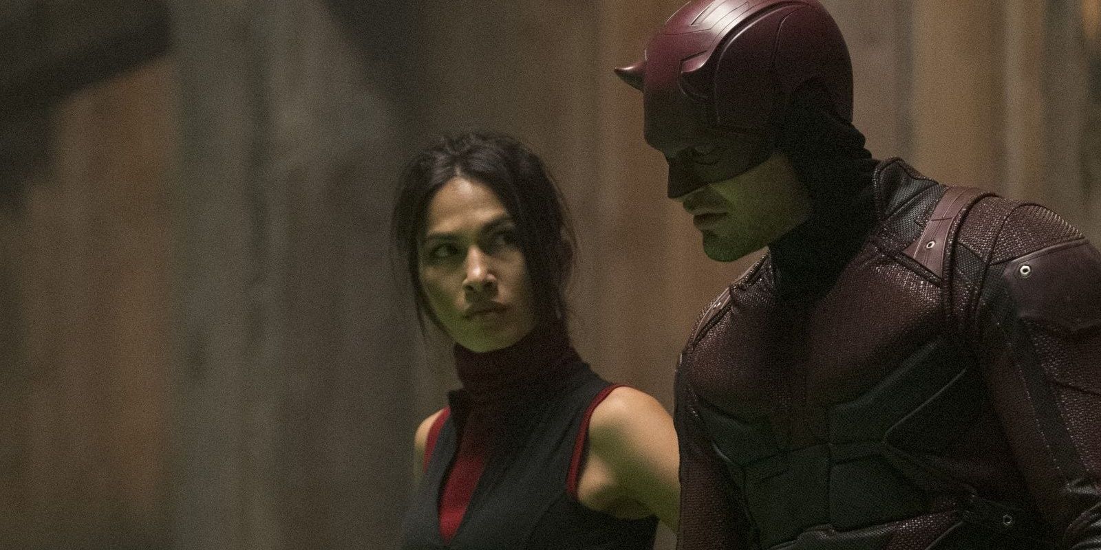 Elektra and Daredevil suited up in Netflix's Daredevil